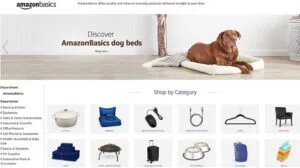 Amazon’s private label brand AmazonBasics Amazon’s private label brand AmazonBasics